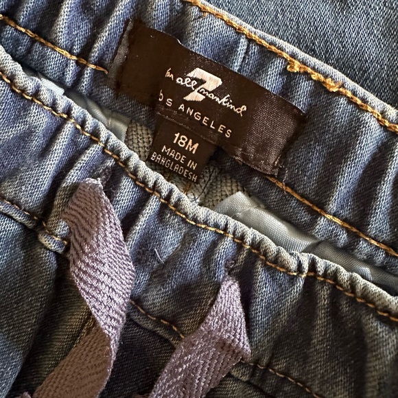 NWOT 7 For All Mankind Denim Joggers - Picture 4 of 4